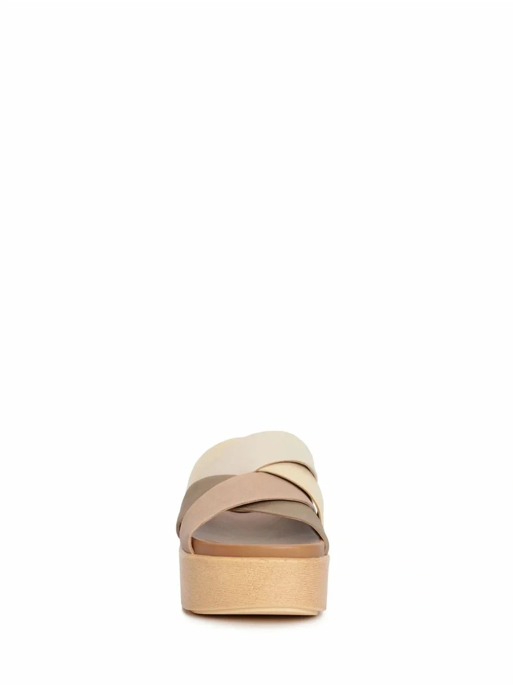 Lucky Brand Dikona Wedge Neutral Multi-Panel Platform Slide